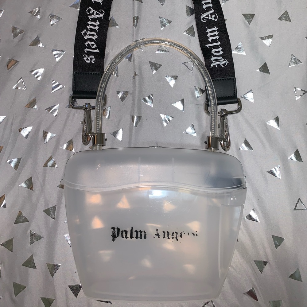 Palm Angels Transparent Padlock Tote